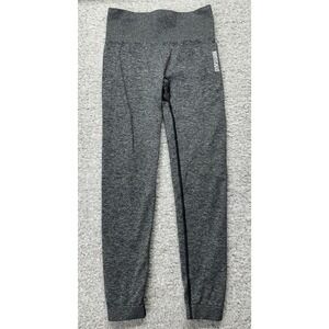 Gymshark‎ High waisted Seamless Leggings Size Small Heathered Gray Women's